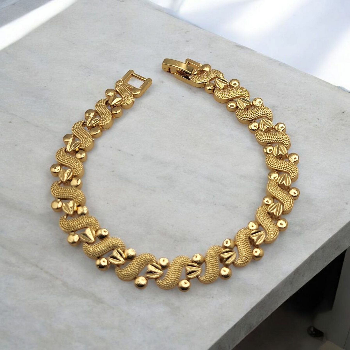 24k gold plated bracelet