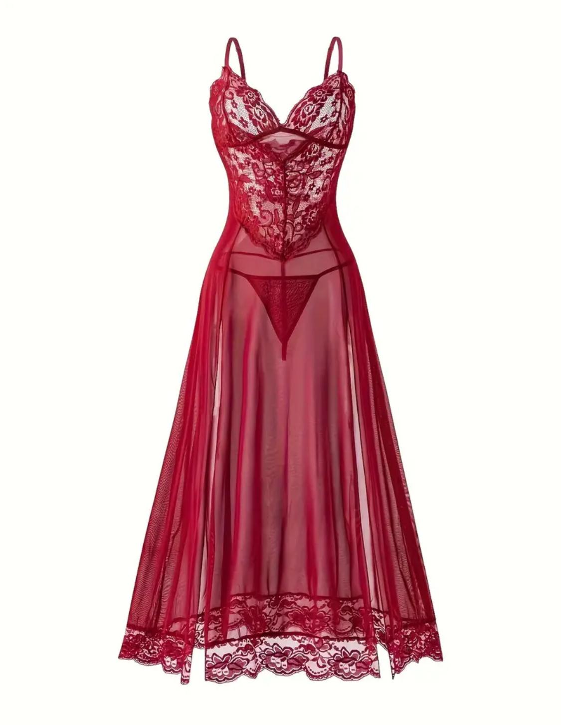 Elegant floral slip lace slip sleep wear for woman