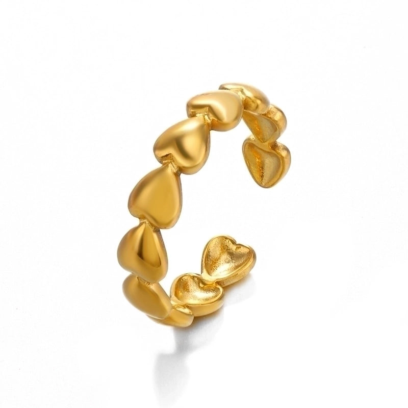 Classic style heart shape stainless steel plating 18k