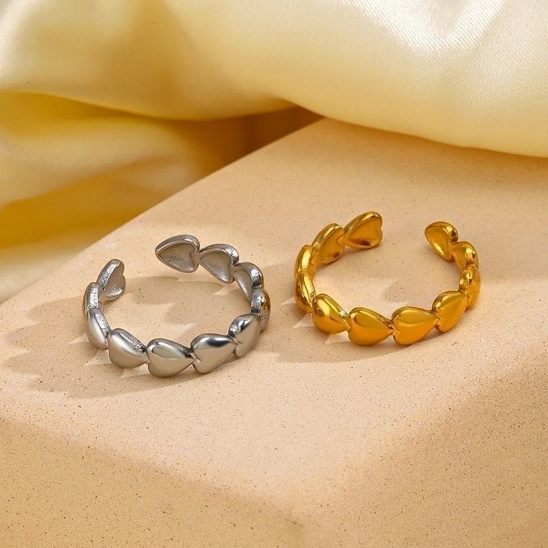 Classic style heart shape stainless steel plating 18k
