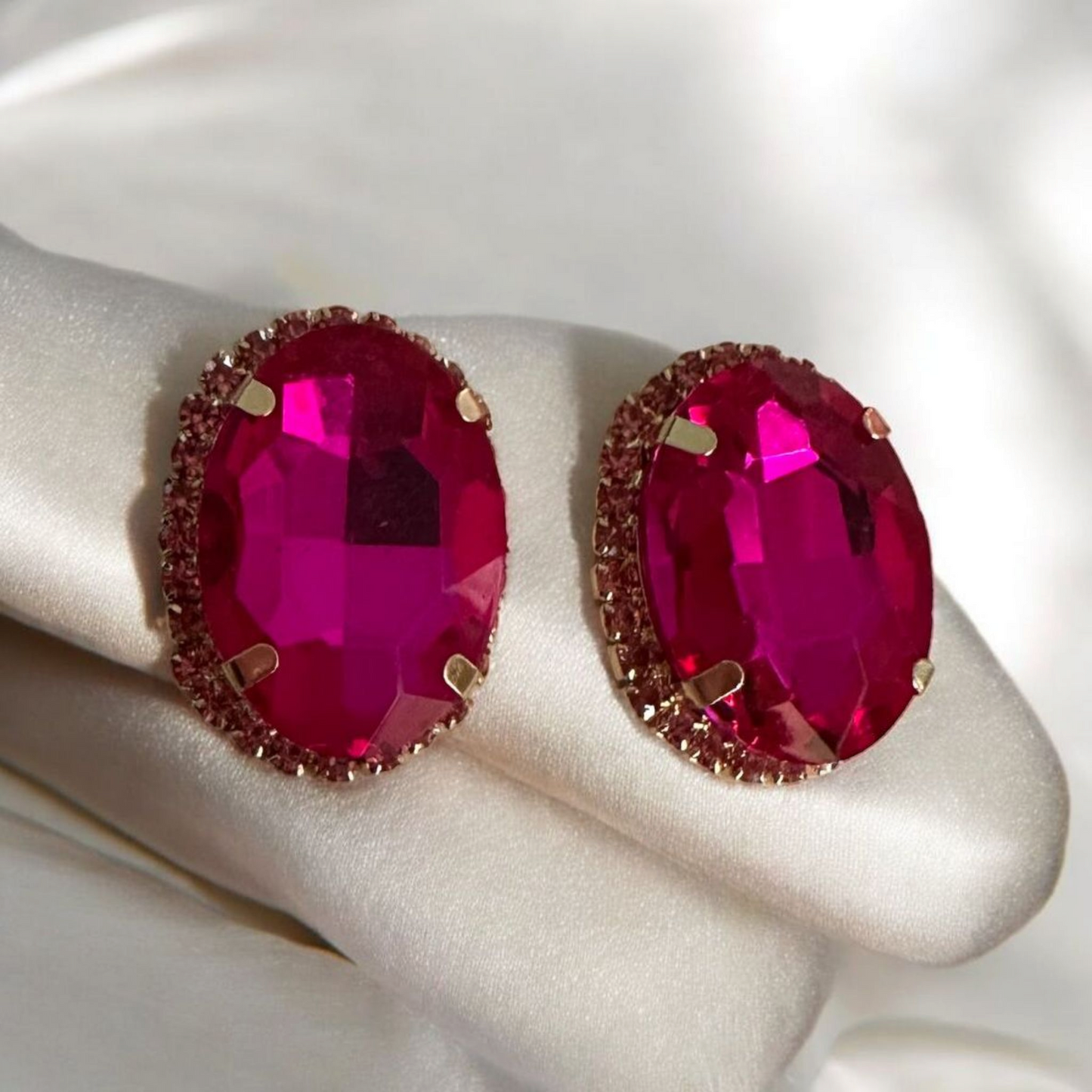 Stone earrings