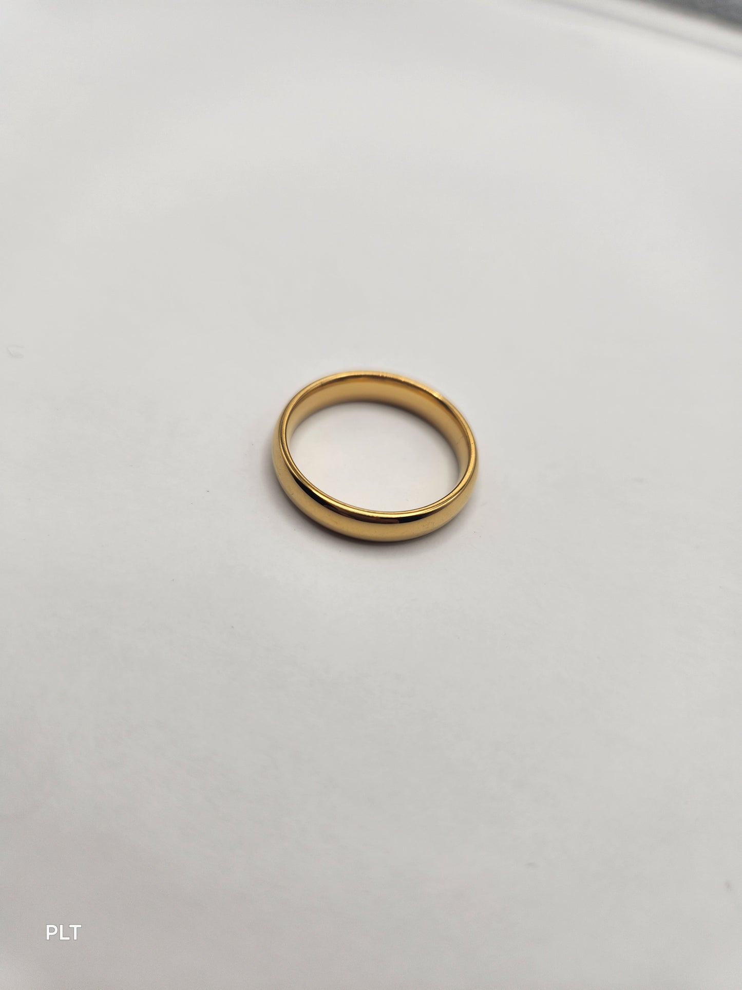 Band ring 18k gold plated Stainless steel ring