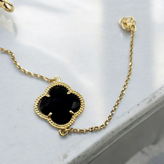 Clover bracelet gold plated